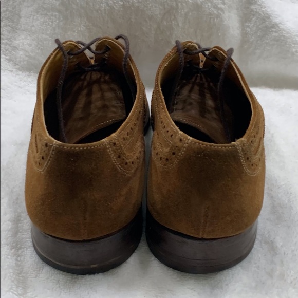 Crockett & Jones x polo cap toe brown suede shoes - Picture 4 of 10